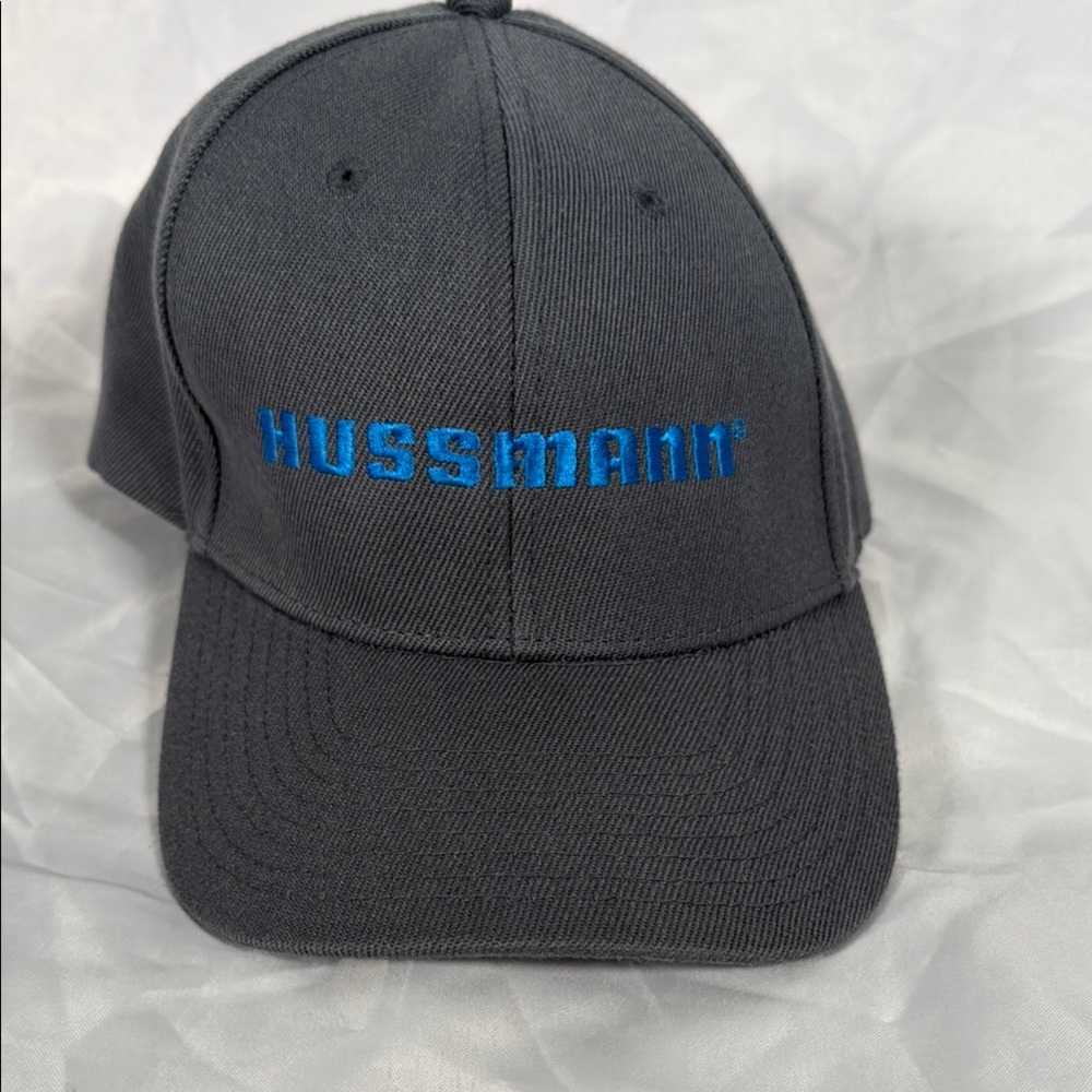 GrayPolyester Hussmann Cap with Blue Embroidery - O/S